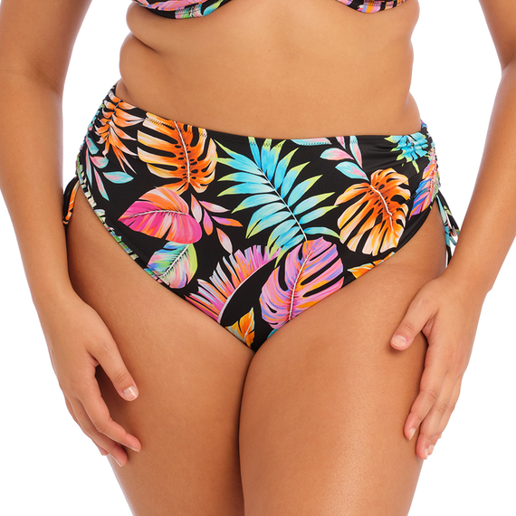 Elomi Badmode Tropical Falls Verstelbaar Bikinibroekje Black