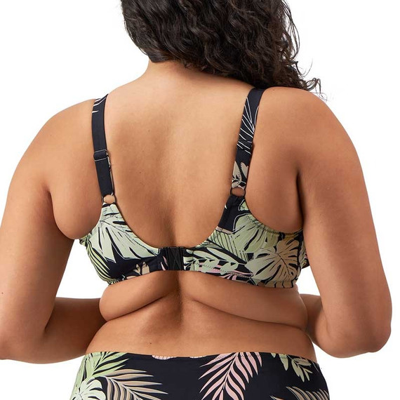 Elomi Badmode Tropical Retreat Plunge Bikinitop Black