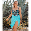 Annadiva Swim Tropics Badeanzug Petrol
