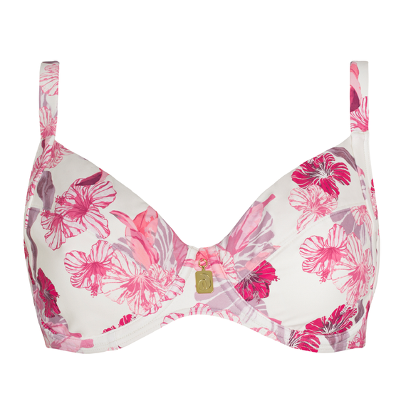 Annadiva Swim Tropics Beugel Bikinitop Ecru