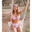 Annadiva Swim Tropics Bikini Hose mit Umschlag Ecru
