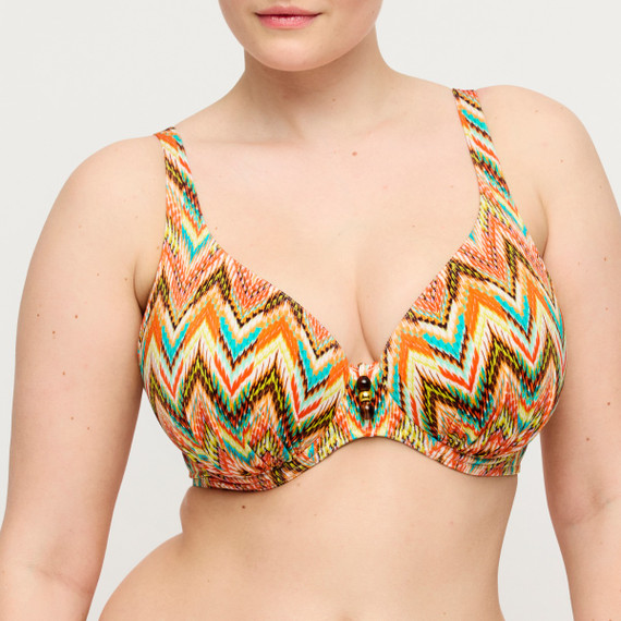 Primadonna Swim Tubou Plunge Bikini Oberteil Ikat Summer
