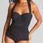 Panache Bademode Tulle Badeanzug Schwarz