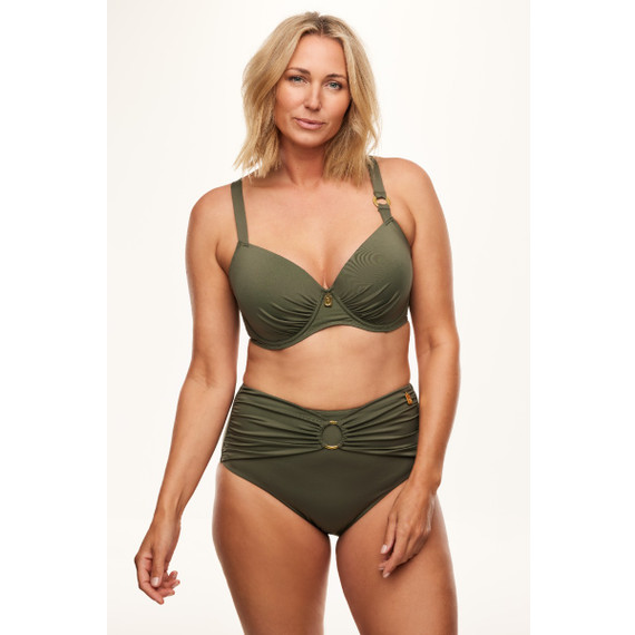 Annadiva Swim Under the Olive Tree High Waist Bikinibroekje Olive