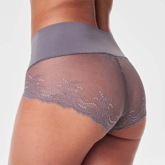 Spanx Undie Tectable Lace Short Mythical Grey
