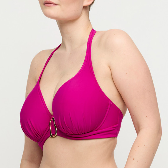 Primadonna Swim Uvita Plunge Bikinitop Deep Magenta