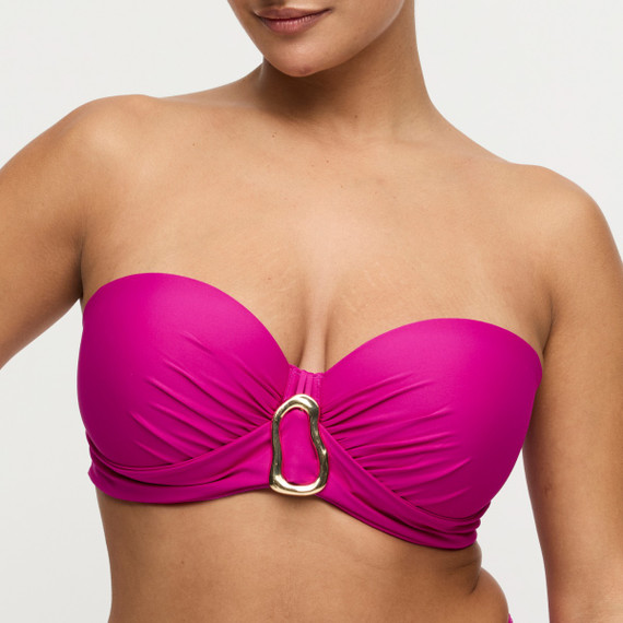 Primadonna Swim Uvita Strapless Bikinitop Deep Magenta
