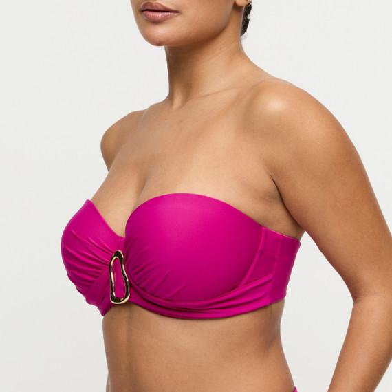 Primadonna Swim Uvita Strapless Bikinitop Deep Magenta