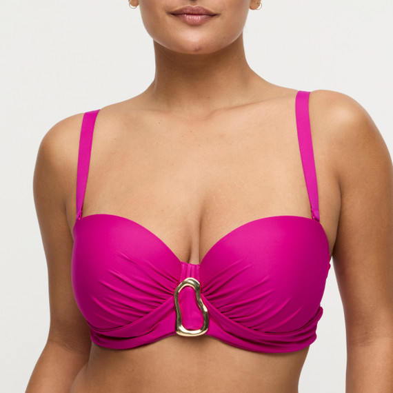 Primadonna Swim Uvita Strapless Bikinitop Deep Magenta