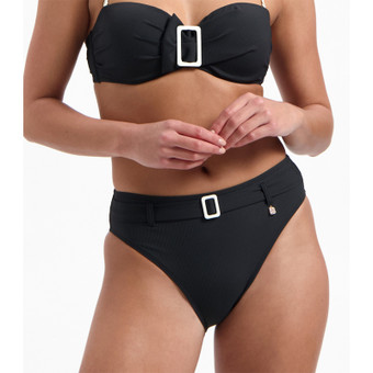 Vanilla and Black High Waist Bikinibroekje