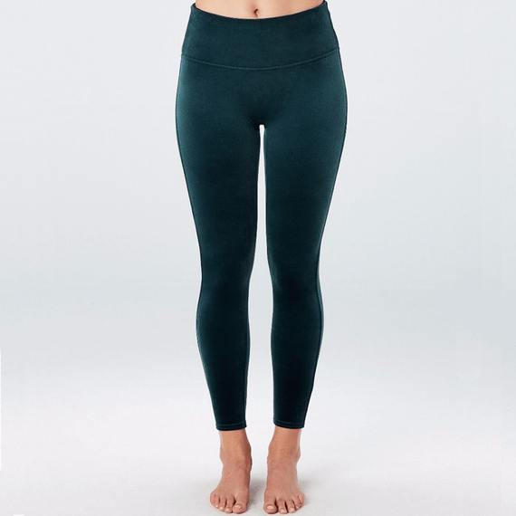 Spanx Velvet Corrigerende Legging Malachite