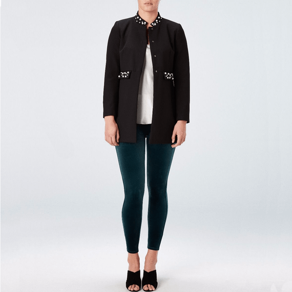 Spanx Velvet Corrigerende Legging Malachite