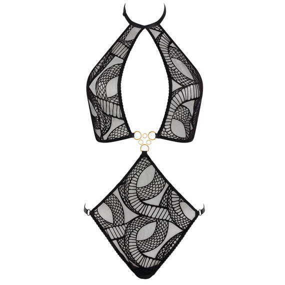 Aubade Boîte à Désir Velvet Snake Body Black