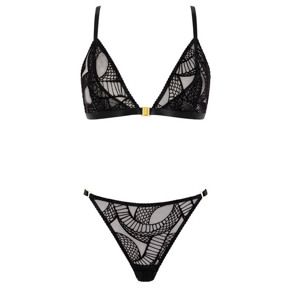 Aubade Boîte à Désir Velvet Snake Set Black