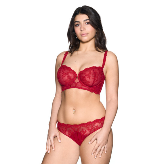 Louisa Bracq Victoria Balconette BH Rouge À Levres