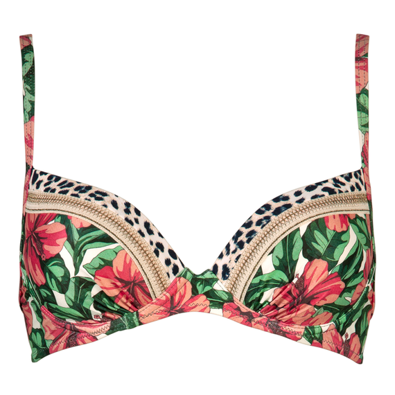 Watercult Vintage Hawaii Voorgevormde Bikinitop Wild Hibiscus