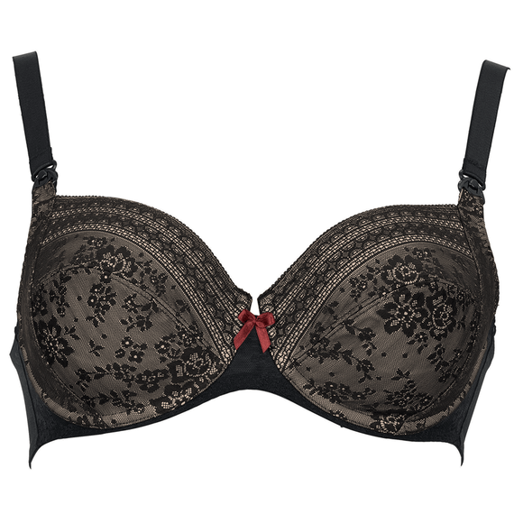 Anita Maternity Fleur VoedingsBH Met Beugel Zwart 