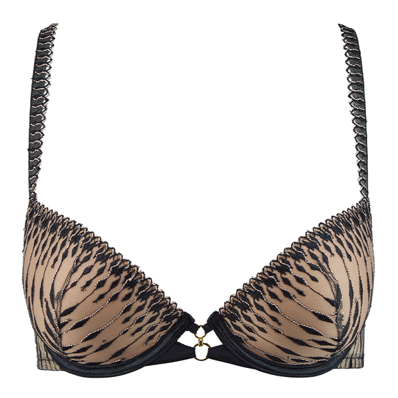 Aubade Voodoo Kiss Push-Up BH Millenium Black