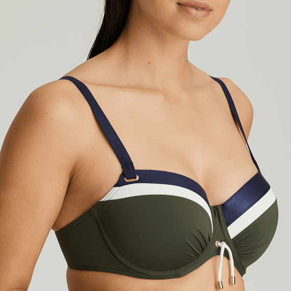 PrimaDonna Swim Ocean Drive Voorgevormde Balconette Bikinitop Dark Olive