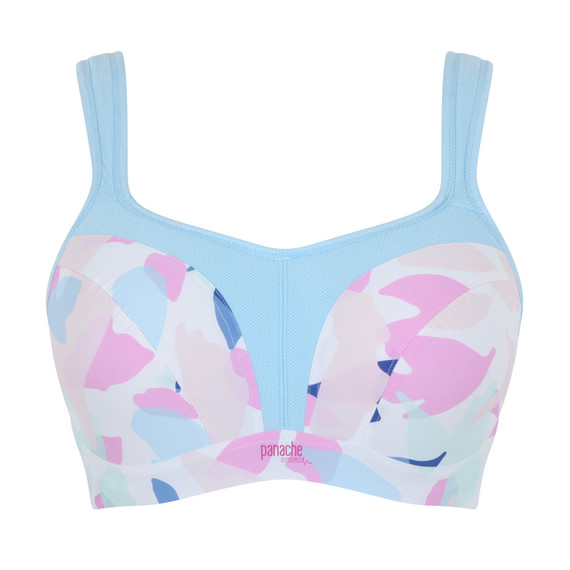 Panache Sport Power Voorgevormde Sport BH Abstract Pink