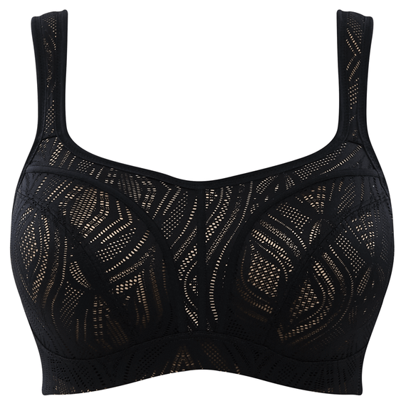 Panache Sport Voorgevormde Sport BH Black/Latte
