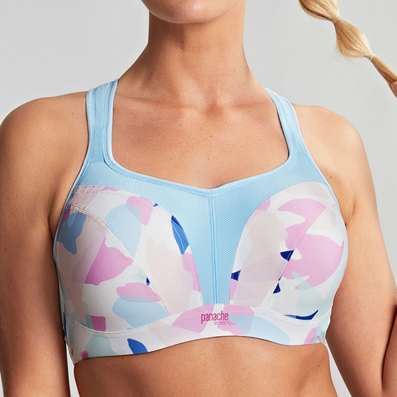 Panache Sport Power Voorgevormde Sport BH Abstract Pink