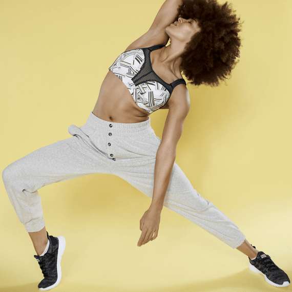 Panache Sport Voorgevormde Sport BH Stripe Print