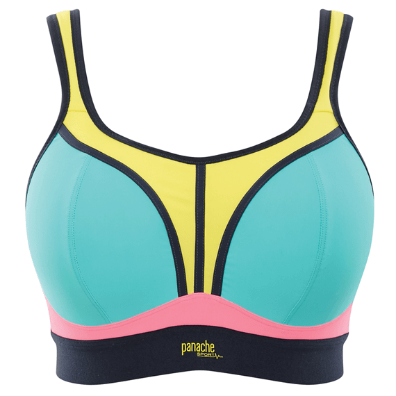 Panache Sport Voorgevormde Sport BH Zonder Beugels Aqua Multi