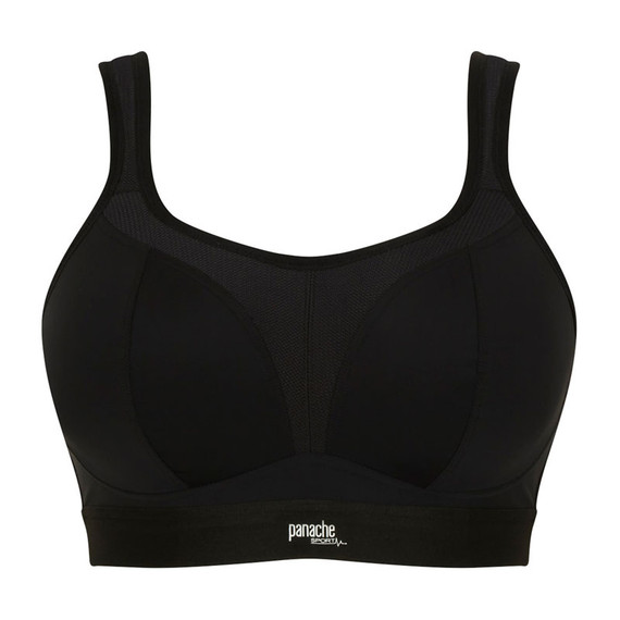 Panache Sport Boundless Voorgevormde Sport BH Zonder Beugels Black