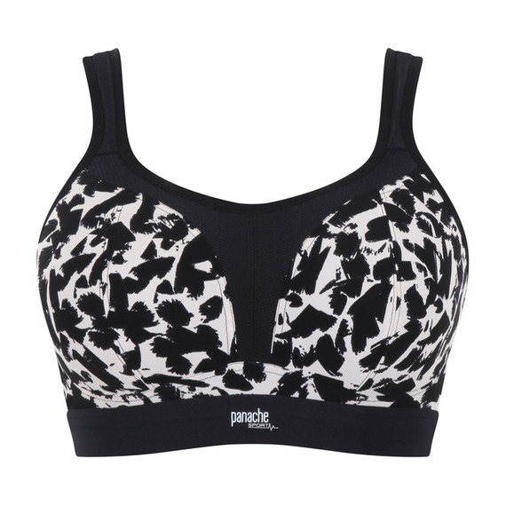 Panache Boundless Voorgevormde Sport BH Zonder Beugels Mono Print