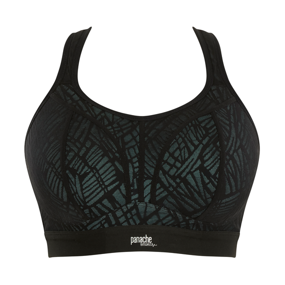 Panache Sport Boundless Voorgevormde Sport BH Zonder Beugels Black Ice Blue
