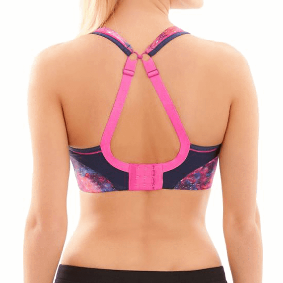 Panache Voorgevormde Sport BH Zonder Beugels Navy Multi