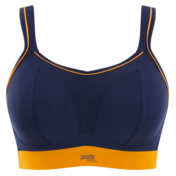 Panache Voorgevormde Sport BH Zonder Beugels Navy Orange