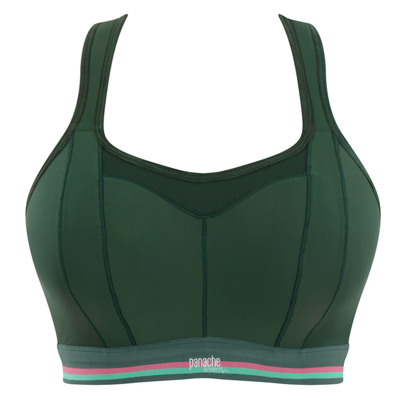 Panache Sport Voorgevormde Sport BH Zonder Beugels Forest Green