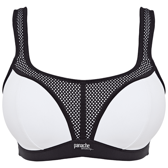 Panache Sport Voorgevormde Sport BH Zonder Beugels White/Black