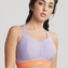 Panache Sportware Vorgeformte Sport BH ohne Bügel Lilac Orange