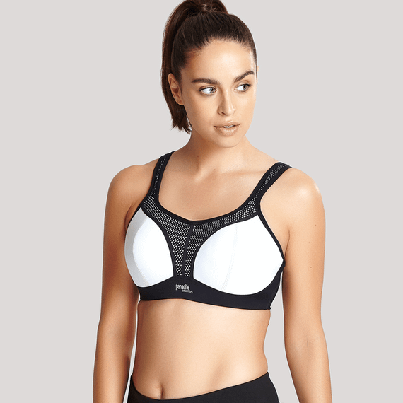 Panache Sport Voorgevormde Sport BH Zonder Beugels White/Black
