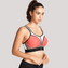 Panache Sport Voorgevormde Sport BH Zonder Beugels Coral Multi