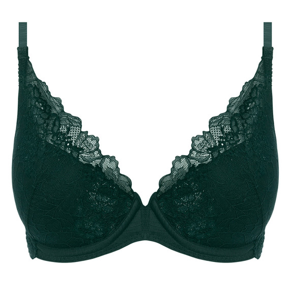 Wacoal Lace Perfection Push-up BH Botanical Green