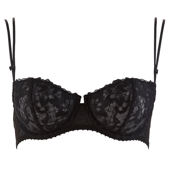 Aubade Wandering Love Half Cup BH Black 