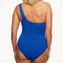 Annadiva Swim Waves One Shoulder Badpak Royal Blue