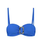 Wavy Blue Bandeau Bikinitop