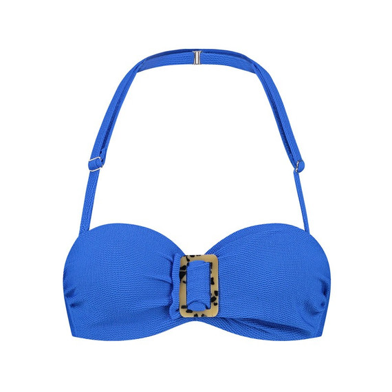 Cyell Badmode Wavy Blue Bandeau Bikinitop