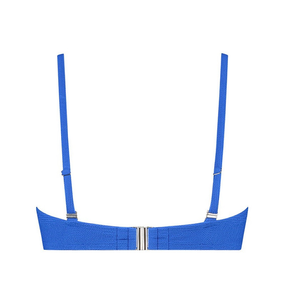 Cyell Badmode Wavy Blue Bandeau Bikinitop