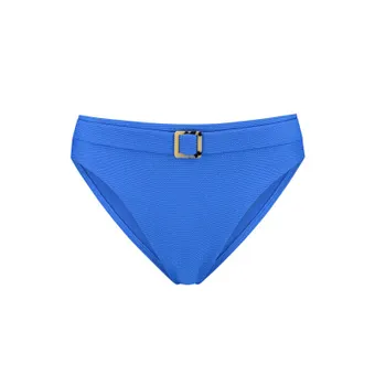 Wavy Blue Hoher Bikini Hose