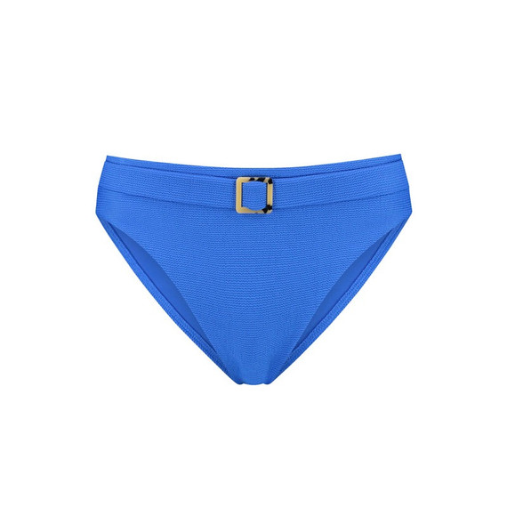 Wavy Blue Hoog Bikinibroekje