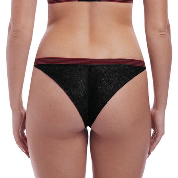 Freya Wild Brazilian Slip Black Zebra