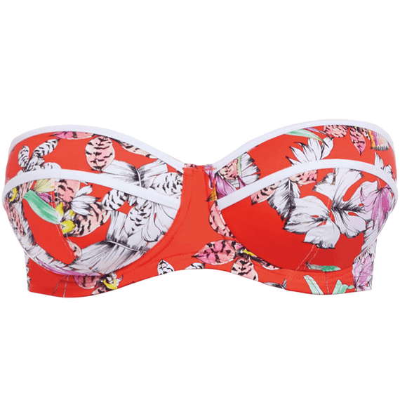 Wild Flower Vorgeformtes Bandeau Bikini-Top