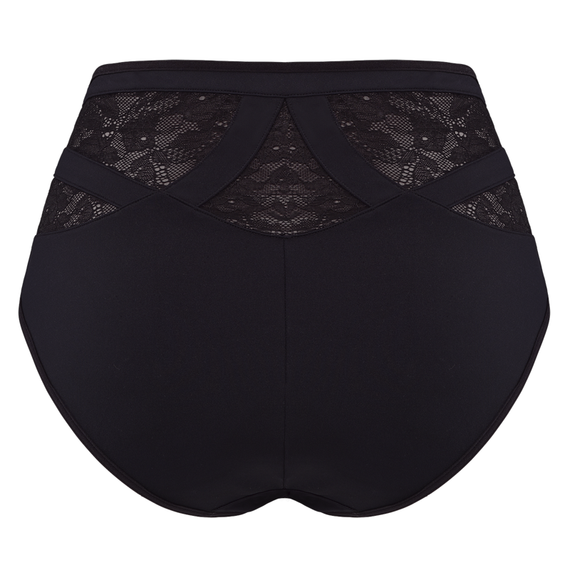 Marlies Dekkers Wing Power Hoge Slip Black Lace & Grey Black