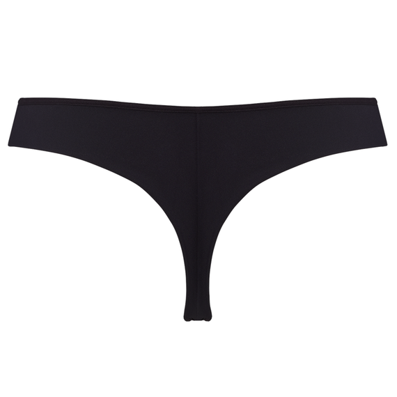 Marlies Dekkers Wing Power String Black Lace & Grey Black